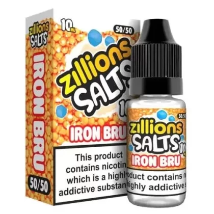 Iron Bru Zillion Salts 10ml Nic Salt E-Liquid – Pack of 5