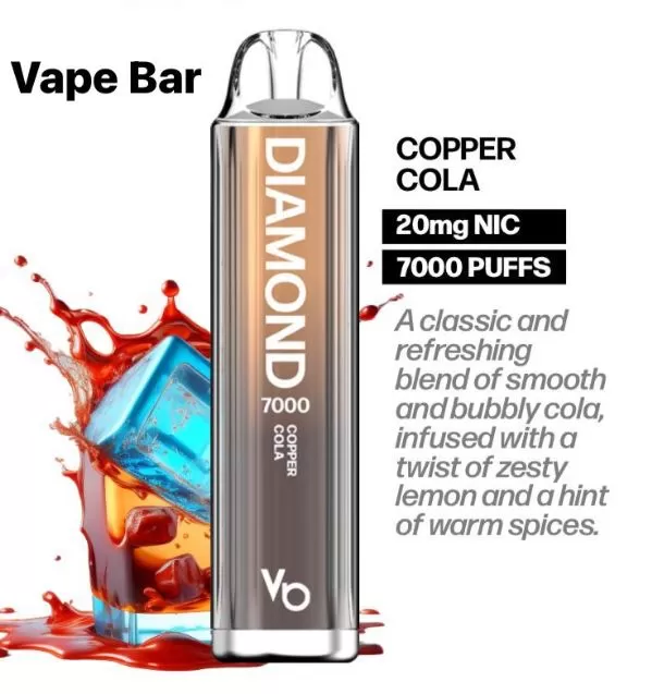 Vapes Bar - Diamond Disposable Vape (7000 Puffs) - Watermelon Ice / 20 mg - Image 2