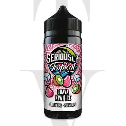 DOOZY VAPE SERIOUSLY TROPICAL – GUAVA KIWI ICE 100ML SHORTFILL