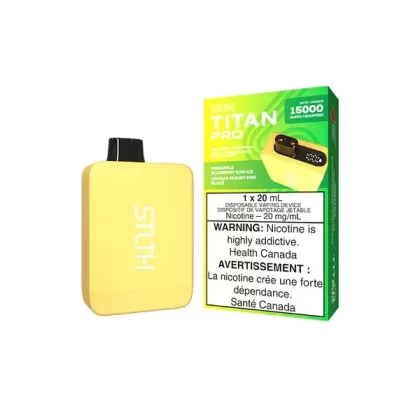 Stlth Titan Pro Disposable Vape – 15K Puffs – Pineapple Blueberry Kiwi Ice