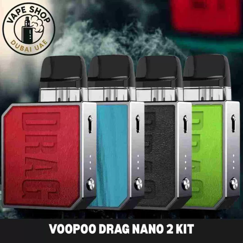 VOOPOO Drag Nano 2 Kit 800mAh Pod System 20W Vape kit Starter Kit - Carbon Fiber, Classic Red