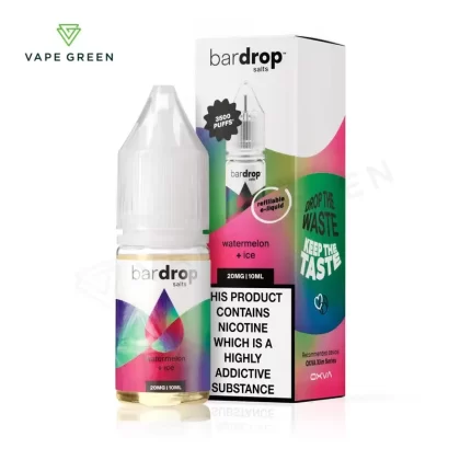 Watermelon Ice Nic Salt E-Liquid by Bar Drop - Eliquidsupply