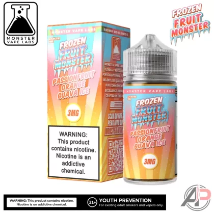 Passionfruit Orange Guava Ice E-Liquid By Frozen Fruit Monster Vape Labs 100mL