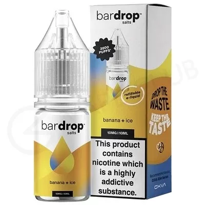 Banana Ice Nic Salt E-Liquid by Bar Drop Salts