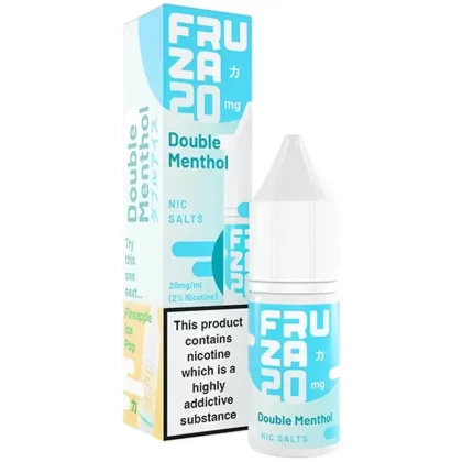Fruza Double Menthol Nic Salt - Nic Salt Strength#5mg>10mg>20mg