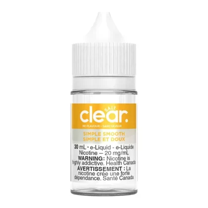 Clear Salt Nic E-liquid – Simple Smooth 30ml