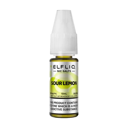 Sour Lemon Elfliq Nic Salt by Elfbar - 10ml - 20mg - Vape Product