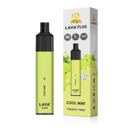 Lava Plus 2600 Puffs Disposable Zero Nicotine Free 0% - Cool Mint