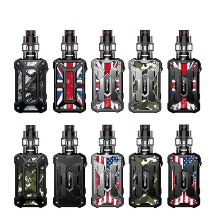 Rincoe Mechman Kit 228W with Mesh Tank 4.5ml - Steel Bone-Union Flag Black