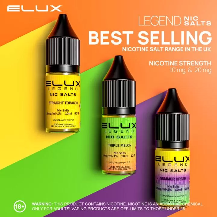 Elux Legend Nic Salts E-Liquid - Triple Mango / 20mg - Image 2