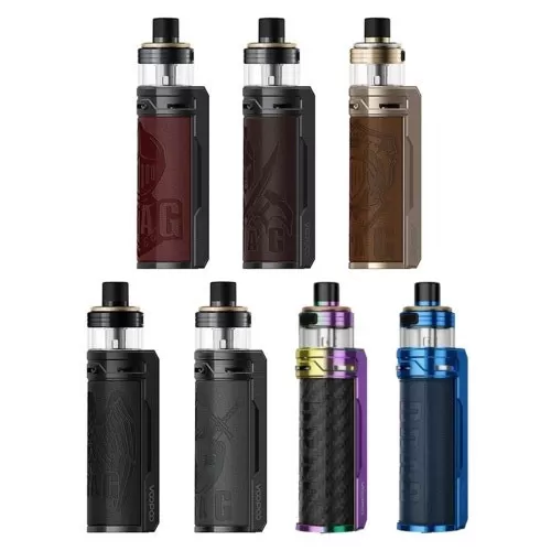 VooPoo Drag S with PnP-X Pod Tank 80W Starter Kit - Black, Chestnut