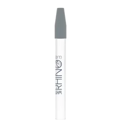 White Rhino Quartz Dab Straw w/ Silicone Cap (25 Count Display)