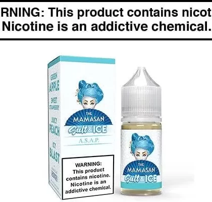 ASAP ICE BY THE MAMASAN SALTS 30ML - Vapejuice