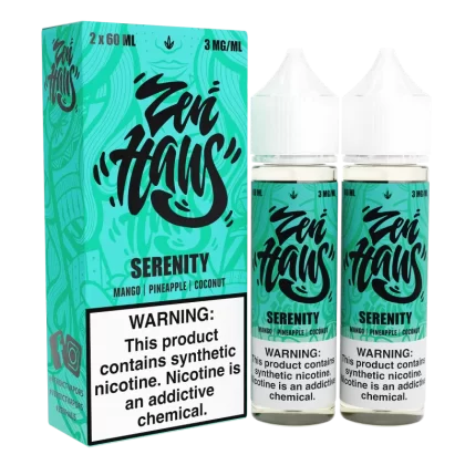 Serenity by ZEN HAUS E-Liquid 2X 60ml - 3MG