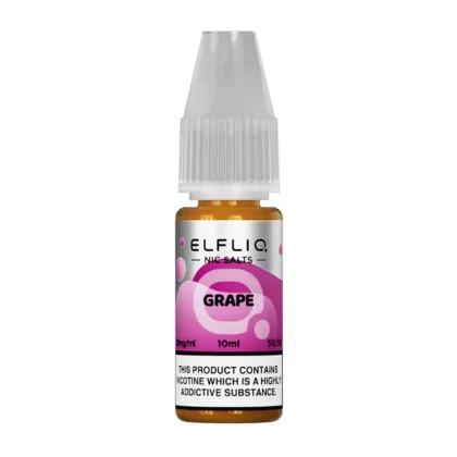 Elf Bar ElfLiq Grape E Liquid 10ml - Nicotine Strength#20mg>10mg>5mg