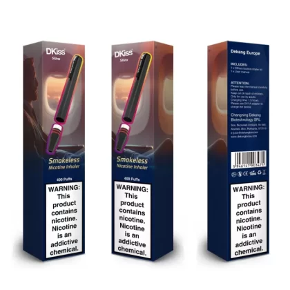 DKiss Slim Smokeless Nicotine Inhaler - 400 puffs - White / Berry Mix