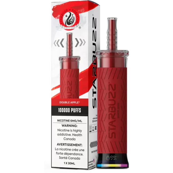 Double Apple – Starbuzz 100k Disposable Shisha Vape