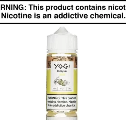 WHITE GRAPE ICE BY YOGI DELIGHTS E LIQUID 100ML - Vapejuice