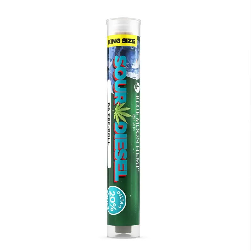 Blue Moon Hemp Delta 8 Pre-Rolls 1.5 Grams - White Rhino – Hybrid, Wedding Cake – Indica - Image 3
