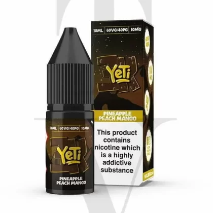 YETI 3K PINEAPPLE PEACH MANGO NIC SALT E-LIQUID - Nicotine Strength#10MG (1%)>20MG (2%)