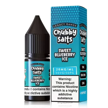 Sweet Blueberry ICE By Chubby Salts 10ml - Nicotine Strength#10mg (Salt)>20mg (Salt)