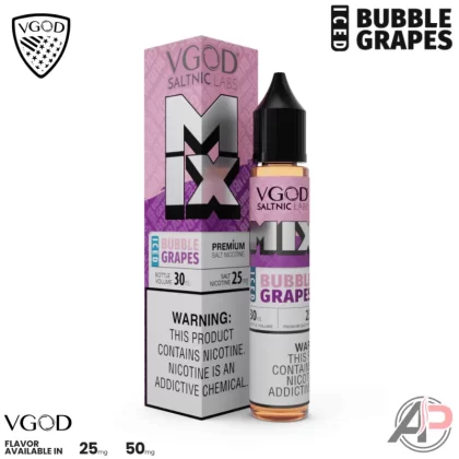Vgod Mix Iced Bubble Grapes Salt Nicotine 30mL