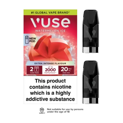 Watermelon Ice Vuse Pro Pods - 10mg - Vape Product (27F5C5)