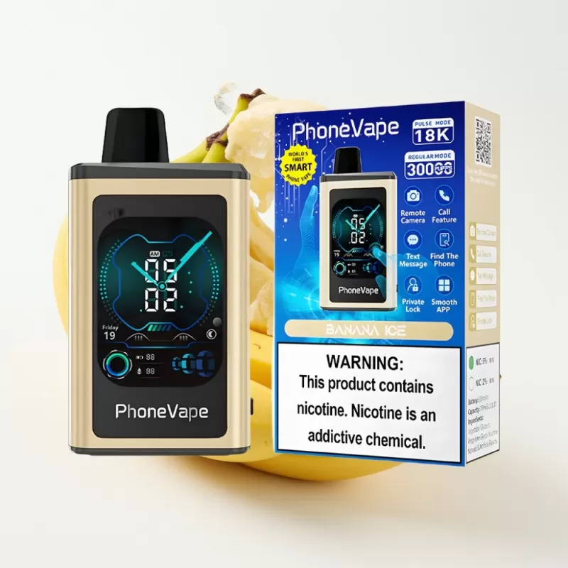JNR PhoneVape 30000 chupadas batería 850mAh Tipo-C, modo Turbo, Banana Ice - Image 2
