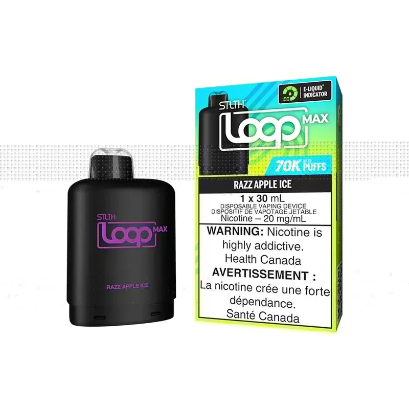 STLTH LOOP MAX POD PACK – RAZZ APPLE ICE