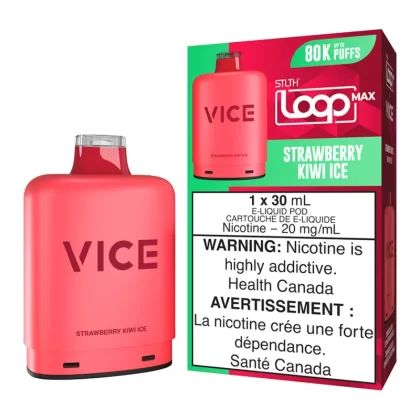 STLTH Loop Max x Vice E-Liquid Pod Pack - Strawberry Kiwi Ice 30ml - 20mg/ml