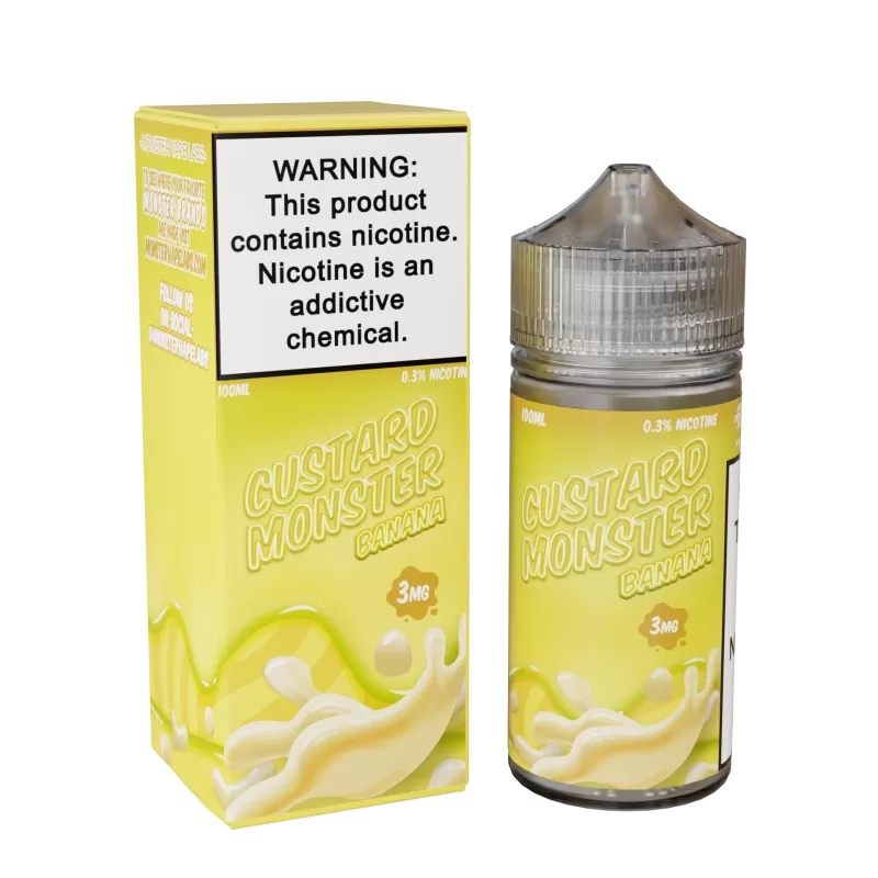 Custard Monster - Banana - 100ML E-Liquid - 6MG