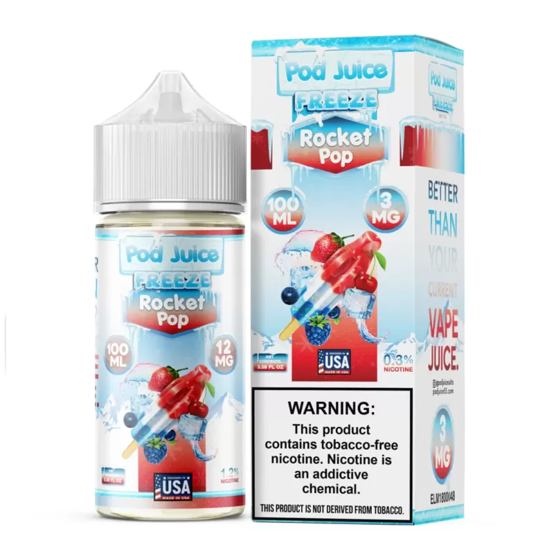 Rocket Pop Freeze Tobacco Free Nicotine E-Juice 100ml | Pod Juice
