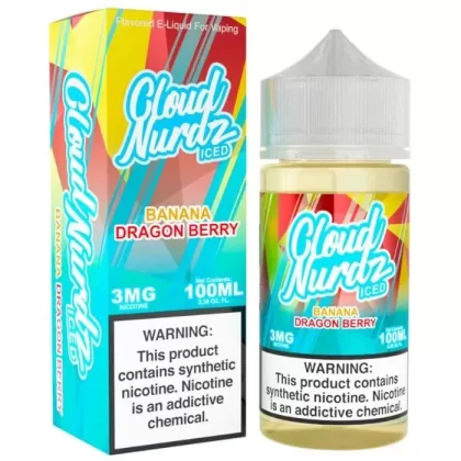 Banana Dragon Berry Iced E-Liquid by Cloud Nurdz - Size#100ml~Nicotine#3MG>6MG