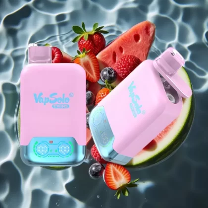 Vapsolo Twins 20000 Puffs Disposable Vape – Black Ice Dragon Fruit Strawberry & Raspberry Watermelon, 40ml E-Liquid, Type-C Charging - Bangvapeaustralia