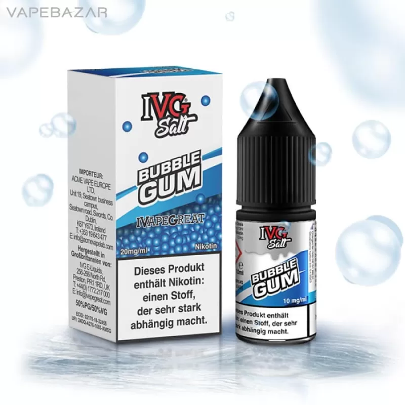 IVG Salt Liquid – Bubblegum - Vapebazar - Image 2