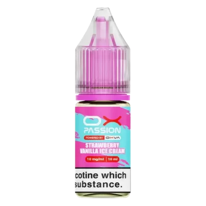 Ox Passion Strawberry Vanilla Ice Cream Nic Salt E-Liquid by OXVA