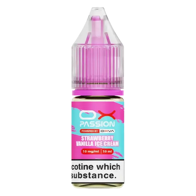 Ox Passion Strawberry Vanilla Ice Cream Nic Salt E-Liquid by OXVA