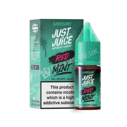 Just Juice Red Mint Nic Salt E-Liquid - Vapestreams Co