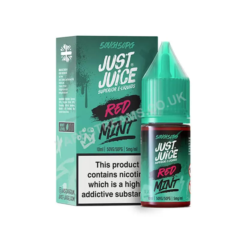 Just Juice Red Mint Nic Salt E-Liquid - Vapestreams Co