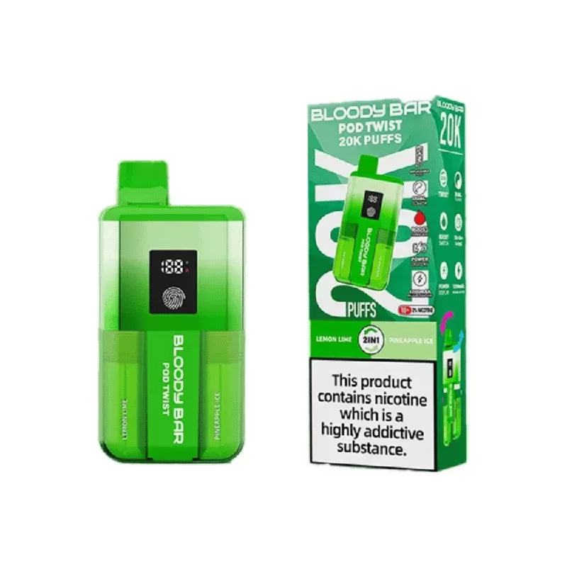 Bloody Bar 20K Prefilled Pod Kit Lemon Lime / Pineapple Ice - Nicotine Strength#20mg (1BACAB)