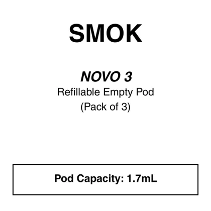 SMOK Novo 3 Cartridge 1.7ml 3PCS/Pack
