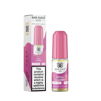 Bar Juice 5000 Fizzy Cherry Nic Salt E-Liquid 5mg, 10mg & 20mg – Sweet Explosion with a Fizzy Kick | 10ml