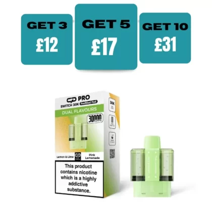 Lemon Lime / Pink L - CP Pro Switch 30k Prefilled Pods - Lemon Lime / Pink L