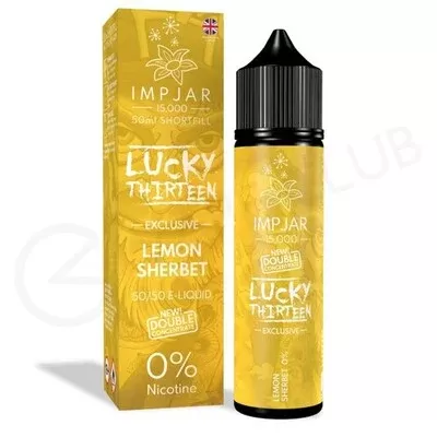 Lemon Sherbet Shortfill E-Liquid by Imp Jar & Lucky Thirteen 50ml