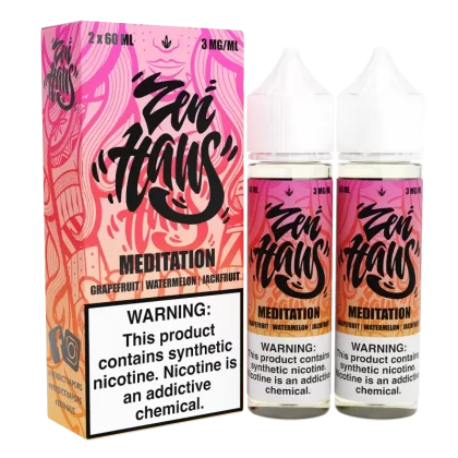 Meditation by ZEN HAUS E-Liquid 2X 60ml - 3MG