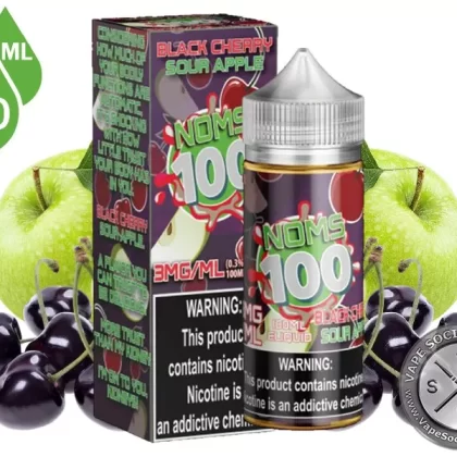 Black Cherry Sour Apple NOMS 100ml - Vape Product, Vape Product