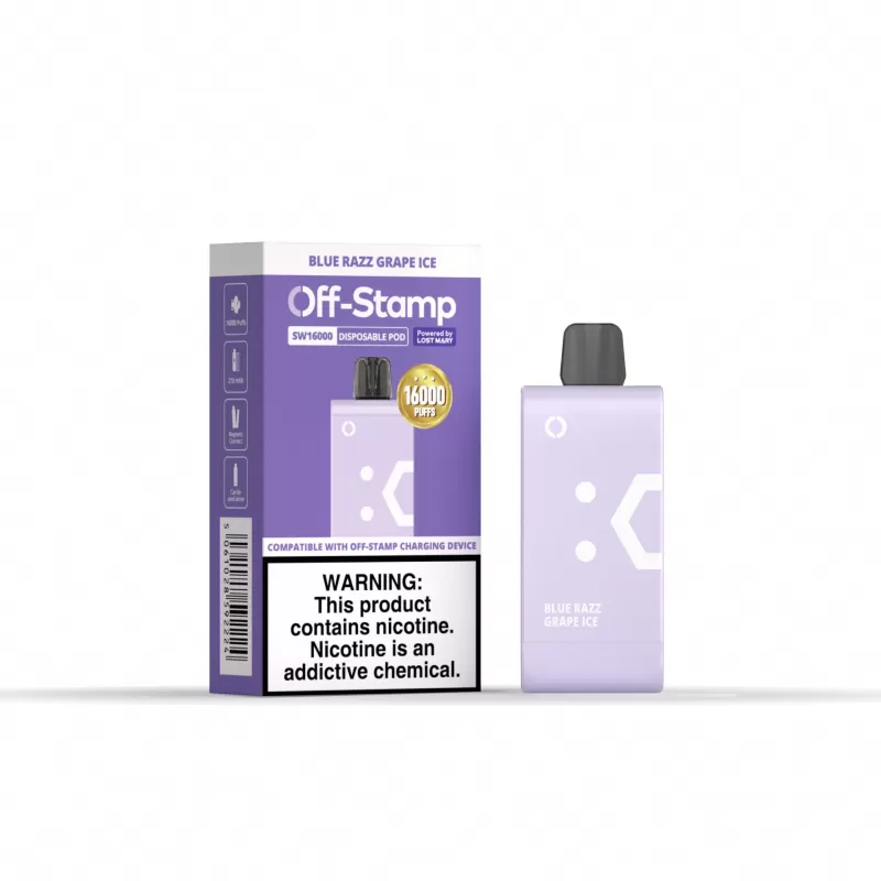 Off-Stamp SW16000 Disposable Pod Powered By LOST MARY – 16000 Puffs - Winter Mint - Image 3