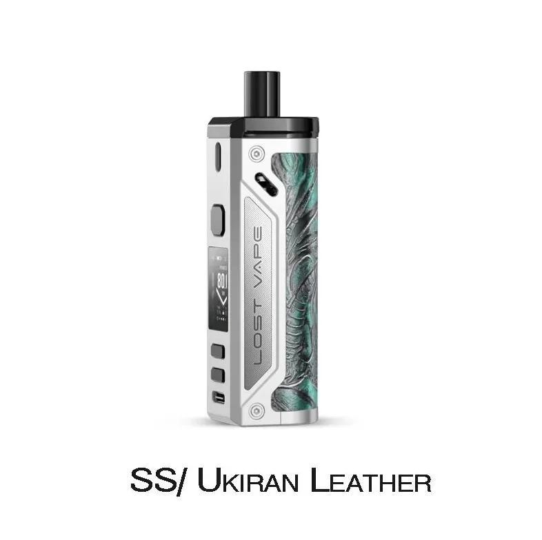 Lost Vape Thelema Pod Mod Kit 80W 3000mAh - Black/Grain Leather - Image 2