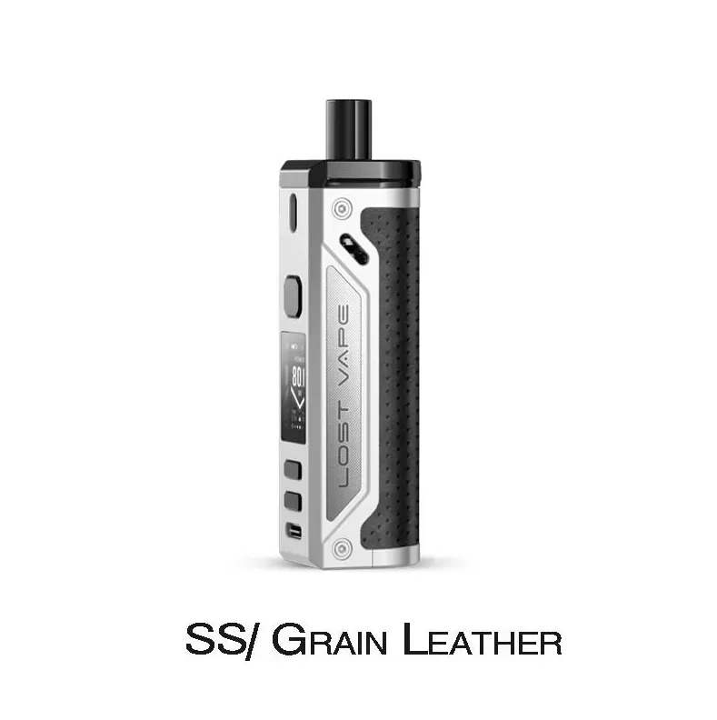 Lost Vape Thelema Pod Mod Kit 80W 3000mAh - Black/Grain Leather - Image 3