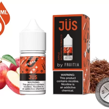 Apple Bourbon Tobacco JÜS by Fruitia Salt 30ml - Vape Product, Vape Product